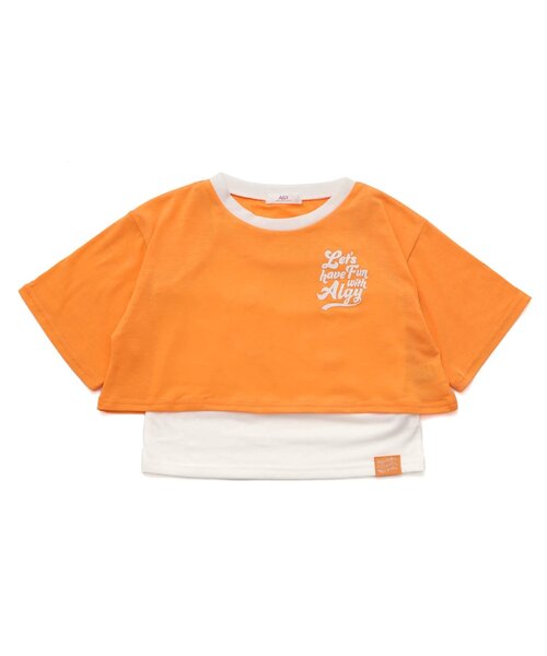 algy（アルジー）の「【ACTIVE・接触冷感】ネオンリンガーシアーＴ&キャミセット（アンサンブル・キッズ・オレンジ/ブラック/オフホワイト・XX-SMALL/X-SMALL/MEDIUM/SMALL）」の7枚目の写真