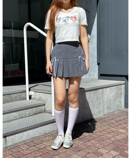 3.3 Field Trip （3.3フィールドトリップ）の「3.3 Field Trip／ウサギフレームT（Tシャツ/カットソー・レディース・ホワイト/イエロー・FREE）」の6枚目の写真