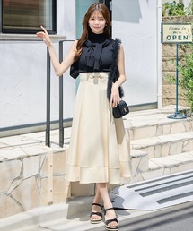 SWINGLE | ビットベルトヘム切替フレアスカート(スカート)
