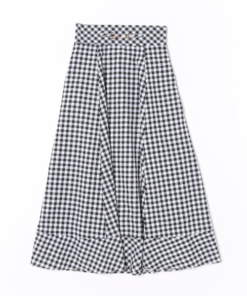 SWINGLE（スウィングル）の「ビットベルトヘム切替フレアスカート（スカート・レディース・ブラック系その他5/ネイビー/クリーム・FREE）」の19枚目の写真