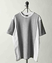 MMMM（エムエムエムエム）の「MMMM/イレギュラーテレコ　サイドパネルドTEE（Tシャツ/カットソー・メンズ）」