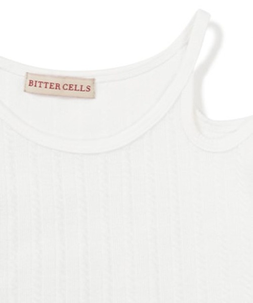 BITTER CELLS（ビターセルズ）の「BITTER CELLS／ウェーブスリーブレス（キャミソール・レディース・グレー/ホワイト/ブラック・FREE）」の14枚目の写真