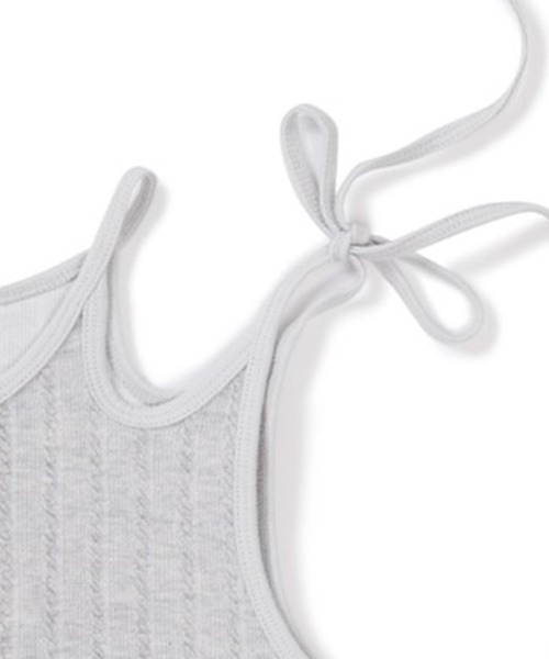 BITTER CELLS（ビターセルズ）の「BITTER CELLS／ウェーブスリーブレス（キャミソール・レディース・グレー/ホワイト/ブラック・FREE）」の7枚目の写真