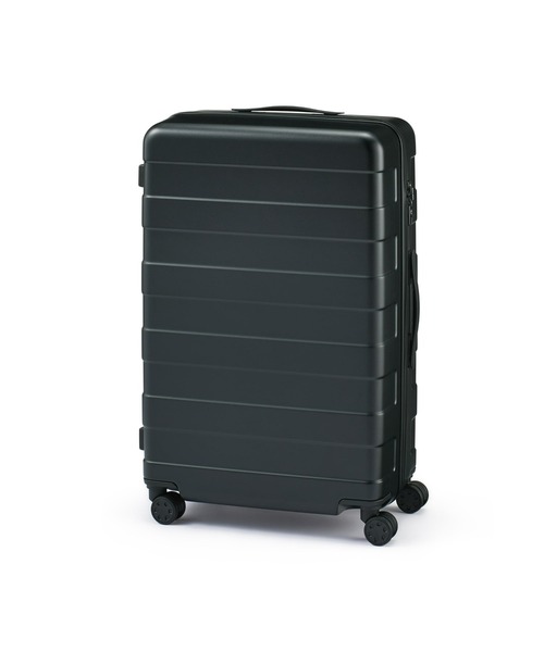 無印良品（ムジルシリョウヒン）の「バーを自由に調節できる　ハードキャリーケース（７５Ｌ）（スーツケース/キャリーバッグ・レディース・グレー/ブラック/ベージュ・FREE）」の2枚目の写真