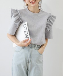 AMELY | フリルショルダートップス(Tシャツ/カットソー)