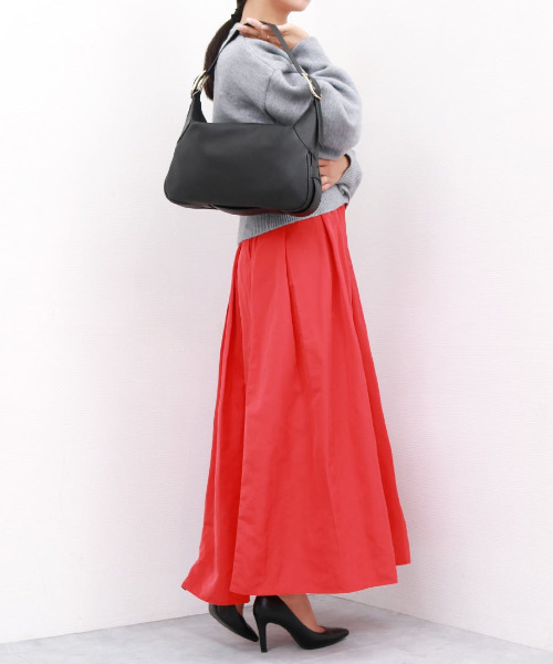 cache cache(カシュ カシュ)の「カシュカシュ cachecache / ダブルバックルベルトショルダー(ショルダーバッグ・レディース・ブラック/ベージュ系その他/ライトグレー・FREE)」の10枚目の写真