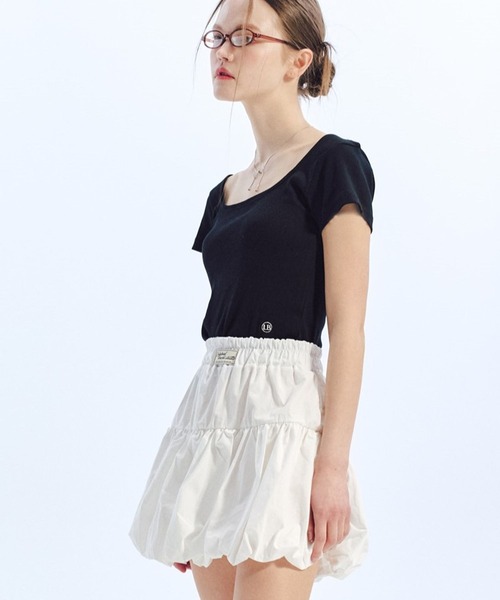 LOWBI（ロウビ）の「LOWBI／バルーンスカート（スカート・レディース・ホワイト/ブラック・FREE）」の14枚目の写真