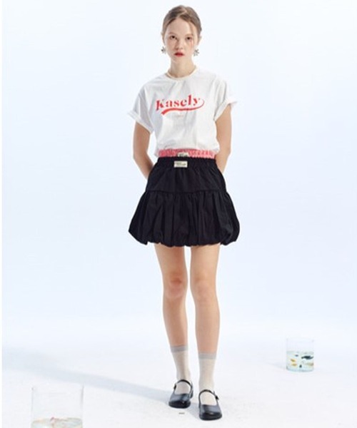 LOWBI（ロウビ）の「LOWBI／バルーンスカート（スカート・レディース・ホワイト/ブラック・FREE）」の17枚目の写真