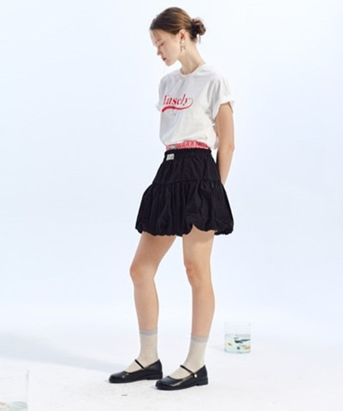 LOWBI（ロウビ）の「LOWBI／バルーンスカート（スカート・レディース・ホワイト/ブラック・FREE）」の18枚目の写真