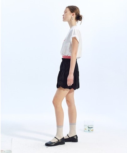 LOWBI（ロウビ）の「LOWBI／バルーンスカート（スカート・レディース・ホワイト/ブラック・FREE）」の19枚目の写真