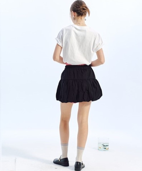 LOWBI（ロウビ）の「LOWBI／バルーンスカート（スカート・レディース・ホワイト/ブラック・FREE）」の20枚目の写真