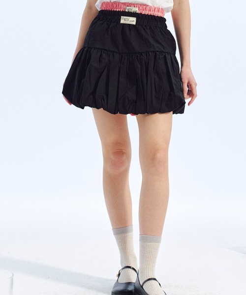 LOWBI（ロウビ）の「LOWBI／バルーンスカート（スカート・レディース・ホワイト/ブラック・FREE）」の21枚目の写真