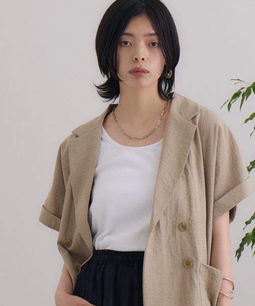 ROSIEE(ロージー)の「ROSIEE 2WAYリブタンク(タンクトップ・レディース・ブラック/ホワイト・FREE)」の15枚目の写真