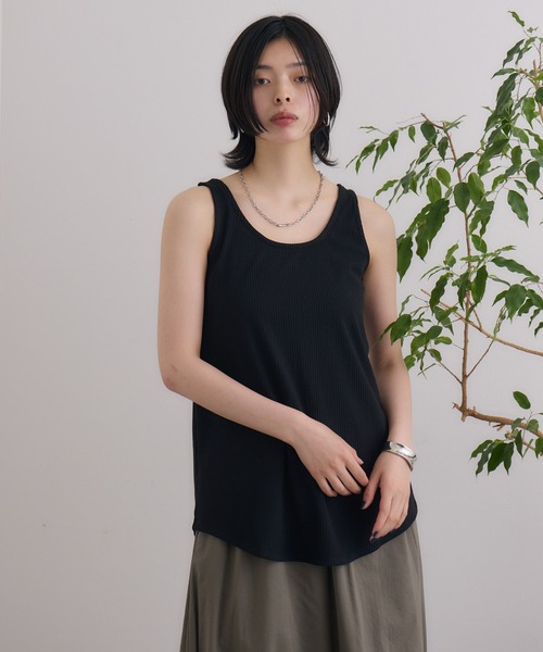 ROSIEE(ロージー)の「ROSIEE 2WAYリブタンク(タンクトップ・レディース・ブラック/ホワイト・FREE)」の18枚目の写真