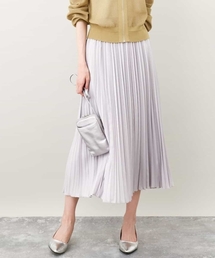 MK MICHEL KLEIN | 2024AW/レザー調ランダムプリーツスカート/洗える(スカート)