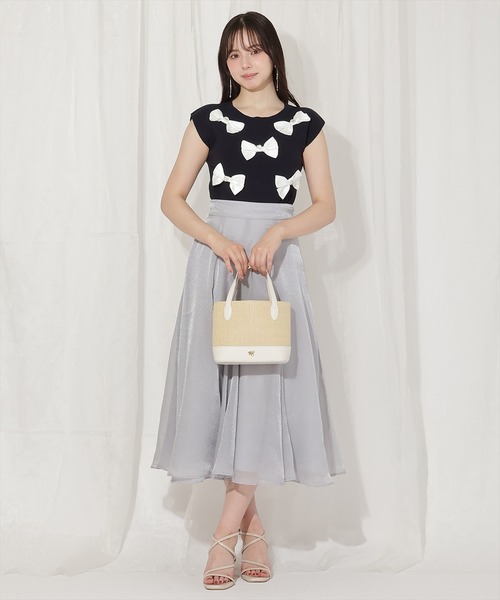 WILLSELECTION（ウィルセレクション）の「ランダムサテンリボンプルオーバー（Tシャツ/カットソー・レディース・オフホワイト/ピンク/ネイビー/ブラック/ブラック×ピンク・FREE）」の13枚目の写真