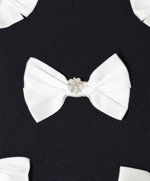 WILLSELECTION（ウィルセレクション）の「ランダムサテンリボンプルオーバー（Tシャツ/カットソー・レディース・オフホワイト/ピンク/ネイビー/ブラック/ブラック×ピンク・FREE）」の11枚目の写真