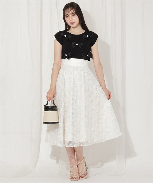 WILLSELECTION（ウィルセレクション）の「ランダムサテンリボンプルオーバー（Tシャツ/カットソー・レディース・オフホワイト/ピンク/ネイビー/ブラック/ブラック×ピンク・FREE）」の20枚目の写真