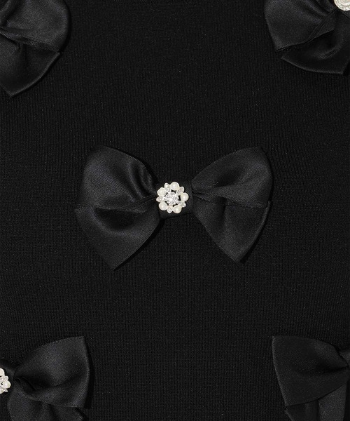 WILLSELECTION（ウィルセレクション）の「ランダムサテンリボンプルオーバー（Tシャツ/カットソー・レディース・オフホワイト/ピンク/ネイビー/ブラック/ブラック×ピンク・FREE）」の18枚目の写真