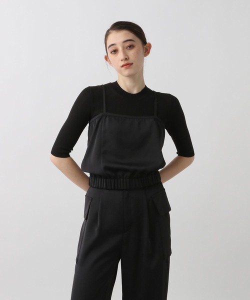STERNBERG(スタンバーグ)の「2WAYサテンビスチェ(ベスト・レディース・グレー/ブラック・LARGE/MEDIUM)」の6枚目の写真