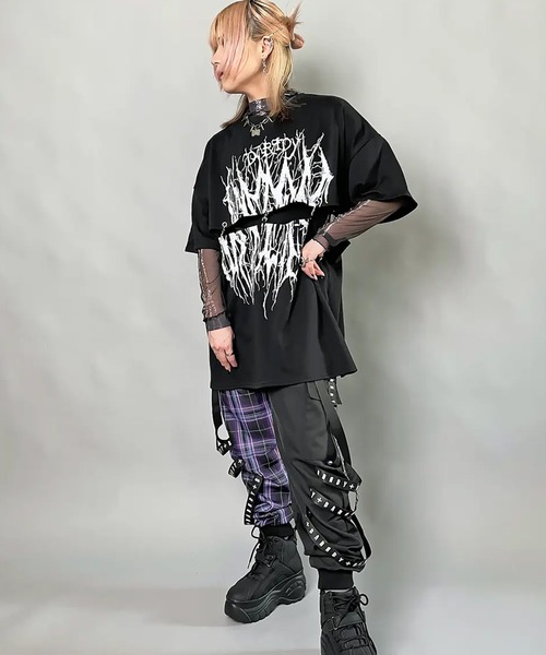 SPINNS（スピンズ）の「ボーン×スタッズ チェーンネックレス（ネックレス・レディース・アンティークシルバー・ONESIZE）」の10枚目の写真