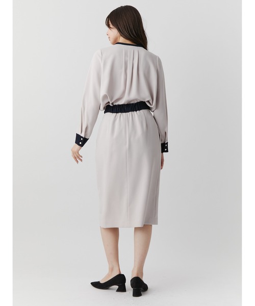 【セール】バイカラービットアシメタイトスカート（スカート）｜TONAL（トーナル）