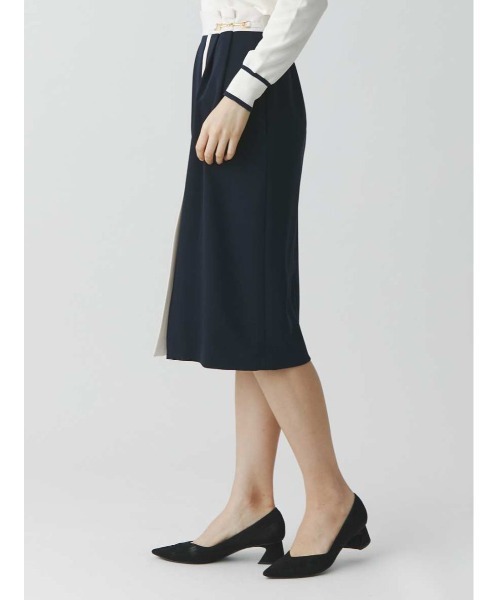 【セール】バイカラービットアシメタイトスカート（スカート）｜TONAL（トーナル）