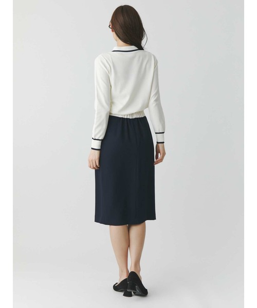 【セール】バイカラービットアシメタイトスカート（スカート）｜TONAL（トーナル）