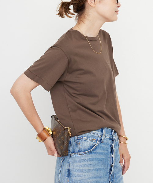 ndx(エヌディーエックス)の「【NDX/エヌディーエックス】TINY Tシャツ(Tシャツ/カットソー・レディース・ブラウン・FREE)」の3枚目の写真
