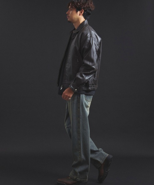 SKOOKUM.JE LAMB LEATHER ZIP JACKET（ライダースジャケット