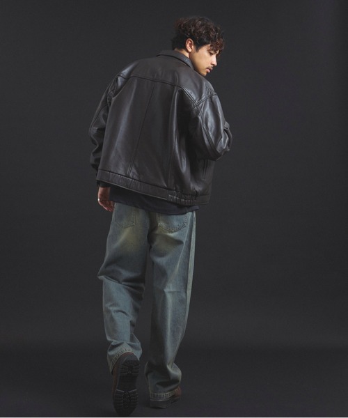 SKOOKUM.JE LAMB LEATHER ZIP JACKET（ライダースジャケット