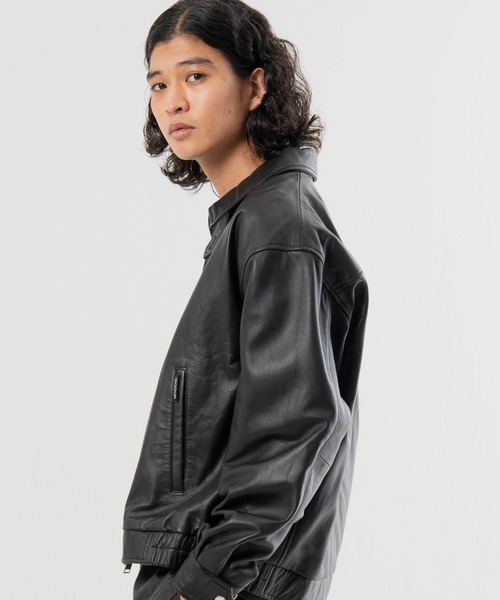 SKOOKUM.JE LAMB LEATHER ZIP JACKET（ライダースジャケット