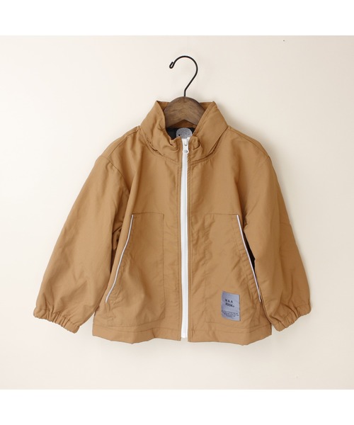 maarook（マルーク）の「【フード収納可】タフタマウンテンパーカー（ブルゾン・キッズ・オレンジ/ベージュ・150cm/140cm）」の3枚目の写真