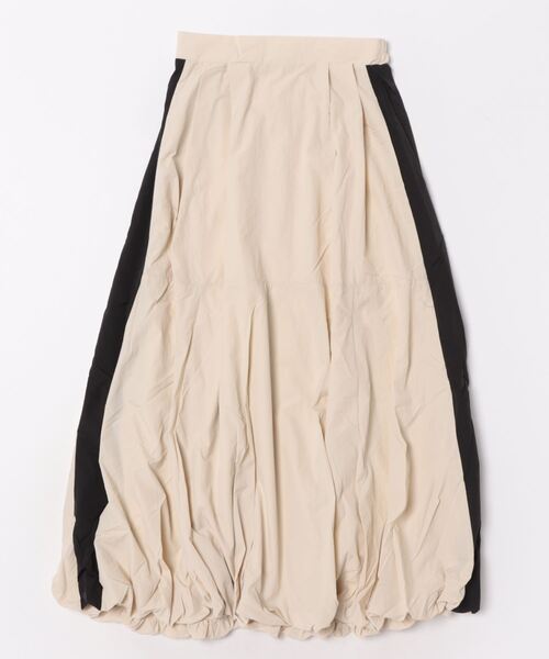 STYLEBLOCK(スタイルブロック)の「Nタフタバルーンラインスカート(スカート・レディース・ホワイト系その他/カーキ/グレー/ブラック・M)」の2枚目の写真