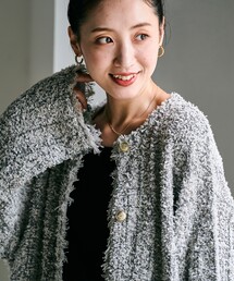 FREAK'S STORE（フリークスストア）の「限定展開　ジャガード ニット 金ボタン カーデ（カーディガン/ボレロ）」
