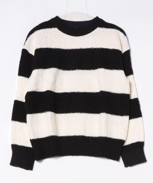 aimoha(アイモハ)の「【aimoha neo】 Bold Stripe Pullover(Tシャツ/カットソー・メンズ・ブラック/チョコ・MEDIUM/LARGE/X-LARGE/XX-LARGE/XXX-LARGE)」の4枚目の写真