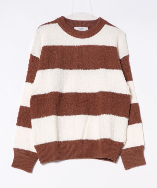 aimoha(アイモハ)の「【aimoha neo】 Bold Stripe Pullover(Tシャツ/カットソー・メンズ・ブラック/チョコ・MEDIUM/LARGE/X-LARGE/XX-LARGE/XXX-LARGE)」の5枚目の写真