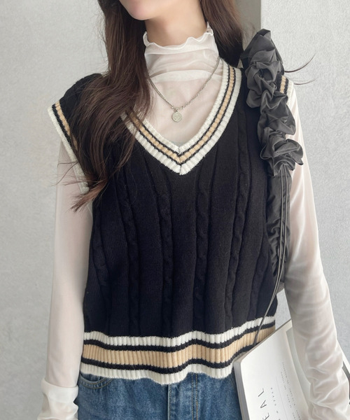 ADAWAS アダワス ♡ チルデンベスト ニット ベスト ADAWAS（アダワス）新作ニットのご紹介です♪ – apt magazine