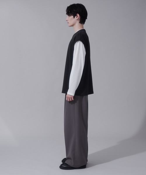BROWNY（ブラウニー）の「BROWNY/フェイクレイヤードベストT（Tシャツ/カットソー・メンズ・チャコール/ネイビー・LARGE/MEDIUM）」の11枚目の写真