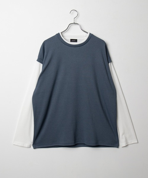 BROWNY（ブラウニー）の「BROWNY/フェイクレイヤードベストT（Tシャツ/カットソー・メンズ・チャコール/ネイビー・LARGE/MEDIUM）」の21枚目の写真