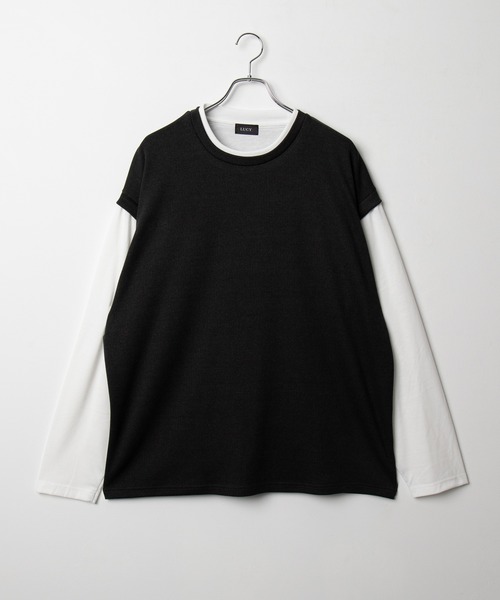 BROWNY（ブラウニー）の「BROWNY/フェイクレイヤードベストT（Tシャツ/カットソー・メンズ・チャコール/ネイビー・LARGE/MEDIUM）」の22枚目の写真