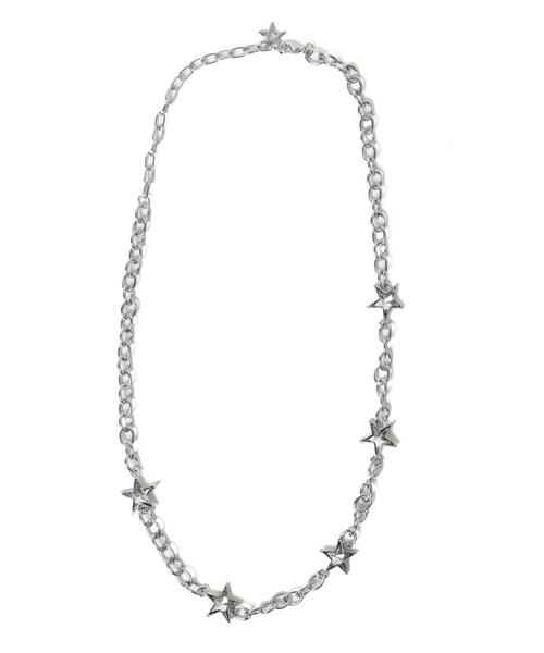 WEGO（ウィゴー）の「WEGO/スターチェーンネックレス（ネックレス・レディース・シルバー・FREE）」の3枚目の写真