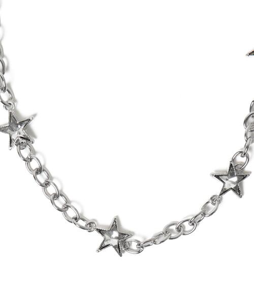 WEGO（ウィゴー）の「WEGO/スターチェーンネックレス（ネックレス・レディース・シルバー・FREE）」の4枚目の写真