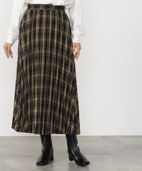 FOUND GOOD（ファウンドグッド）の「TRプリーツスカート（スカート・レディース・ブルー系/ブラウン系/ブラック/グレー系・S/M/L）」の4枚目の写真