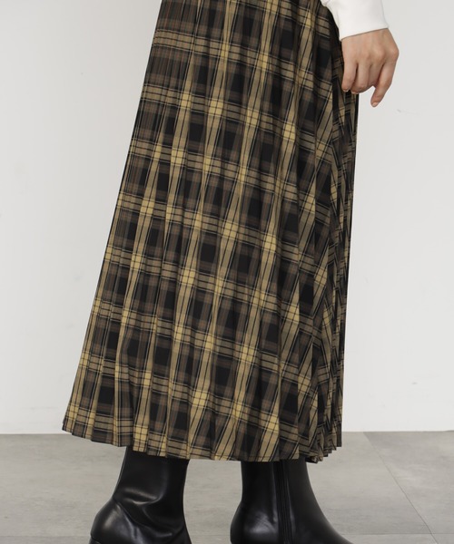 FOUND GOOD（ファウンドグッド）の「TRプリーツスカート（スカート・レディース・ブルー系/ブラウン系/ブラック/グレー系・S/M/L）」の15枚目の写真