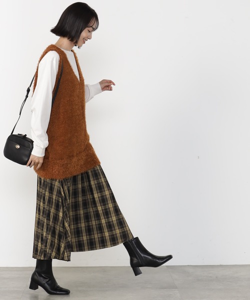 FOUND GOOD（ファウンドグッド）の「TRプリーツスカート（スカート・レディース・ブルー系/ブラウン系/ブラック/グレー系・S/M/L）」の16枚目の写真