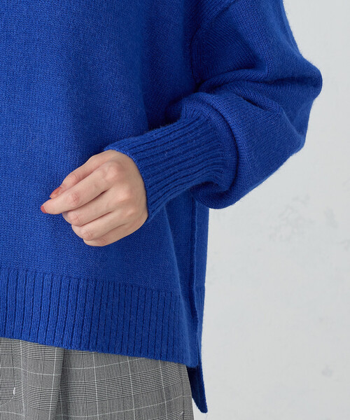 COMME CA ISM(コムサイズム)の「【 ウォッシャブル 】日本の色クルーネックニット(ニット/セーター・レディース・ブラック/パープル/オフホワイト/ブルー・MEDIUM/LARGE)」の13枚目の写真