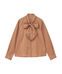 リボンタイ付きブラウス