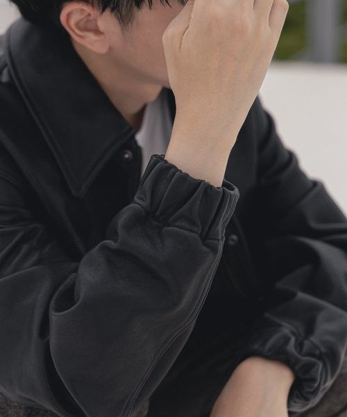 A2 レザーショートブルゾン（ライダースジャケット）｜EDIFICE