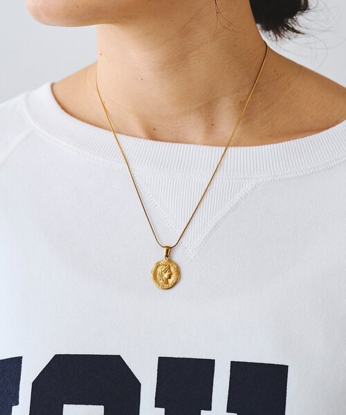 RIVE DROITE（リヴドロワ）の「【R.good(アールドットグッド)】コインショートネックレス（ネックレス・レディース・ゴールド/シルバー・FREE）」の2枚目の写真